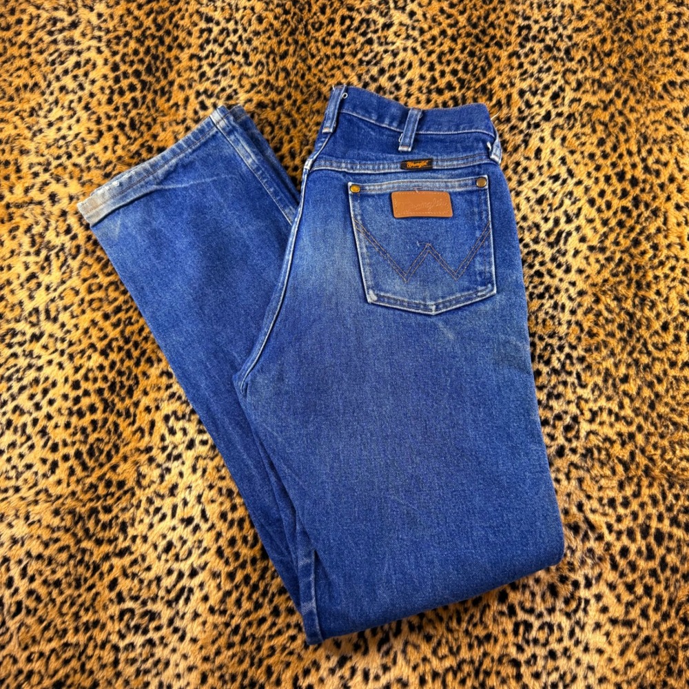 Vintage Wrangler Cowboy Cut 13MWZ Blue Jeans Size 33x34